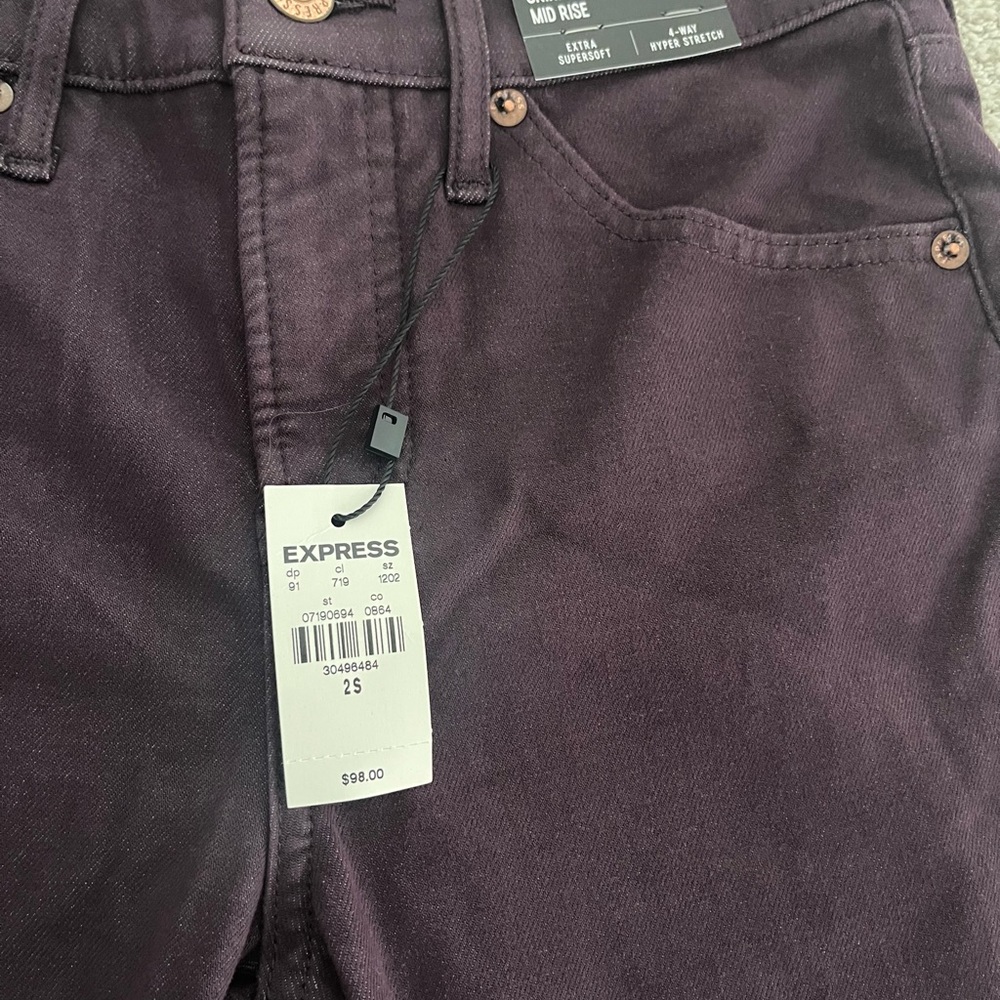 Express Deep Purple Soft Jeans